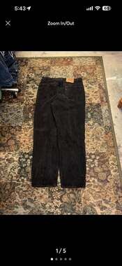 Vintage Levi's 550 Relaxed Fit Black Jeans Made in USA 36x32